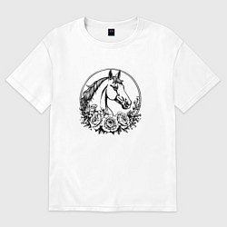 Футболка оверсайз женская Эхо природы, цвет: белый