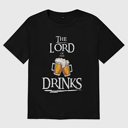 Женская футболка оверсайз The lord of the drinks