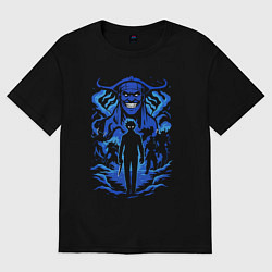 Женская футболка оверсайз Поднятие уровня в одиночку аниме