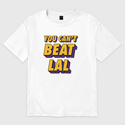 Женская футболка оверсайз Ты не победишь Лейкерс