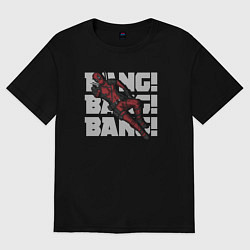 Женская футболка оверсайз Deadpool bang