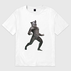 Женская футболка оверсайз Ночной оборотень