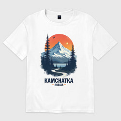 Футболка оверсайз женская Kamchatka, цвет: белый