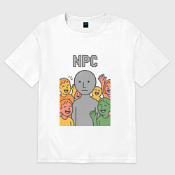 Женская футболка оверсайз NPC