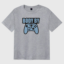 Женская футболка оверсайз Тело в игре