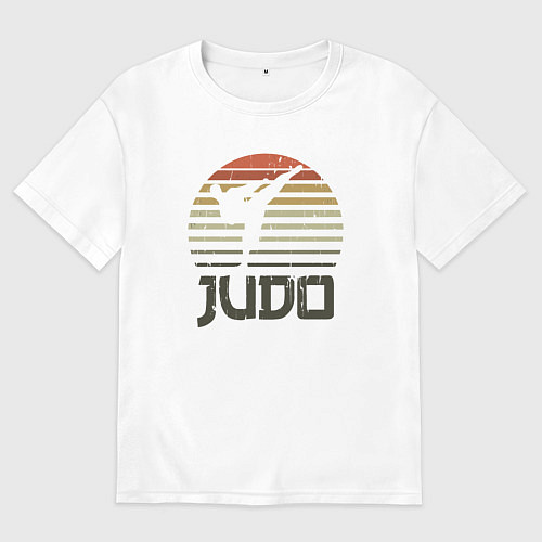 Женская футболка оверсайз Judo fighter / Белый – фото 1