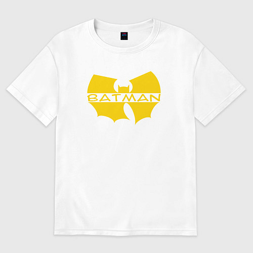 Женская футболка оверсайз Wu-tang Batman / Белый – фото 1