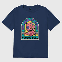 Женская футболка оверсайз Halloween voodoo doll