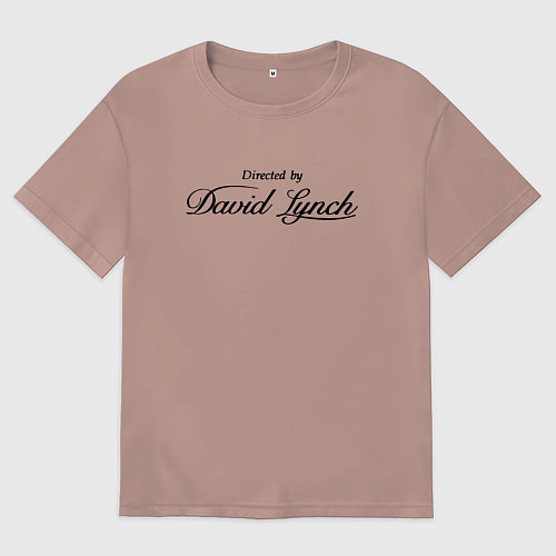 Женская футболка оверсайз Directed by David Lynch: Blue Velvet / Пыльно-розовый – фото 1