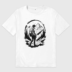 Женская футболка оверсайз В поисках вершины