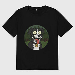 Женская футболка оверсайз Mr Pickles dog