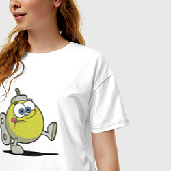 Футболка оверсайз женская Sponge bomb, цвет: белый — фото 2