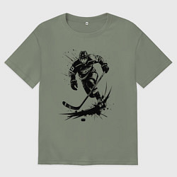 Женская футболка оверсайз Динамика льда