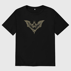 Футболка оверсайз женская Scary Batman, цвет: черный