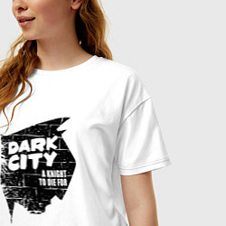 Футболка оверсайз женская Рыцарь за которого можно умереть, цвет: белый — фото 2