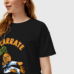 Футболка оверсайз женская Carrate, цвет: черный — фото 2