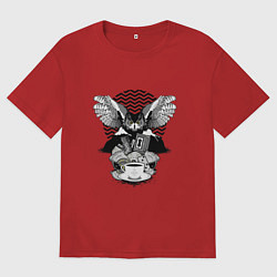 Женская футболка оверсайз Twin Peaks symbols