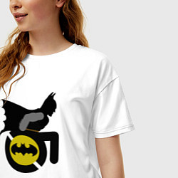 Футболка оверсайз женская Batman race, цвет: белый — фото 2
