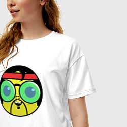 Футболка оверсайз женская Милый хиппи, цвет: белый — фото 2