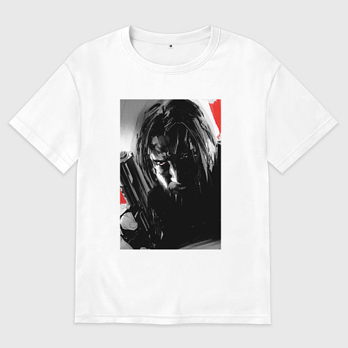 Женская футболка оверсайз John Wick killer / Белый – фото 1