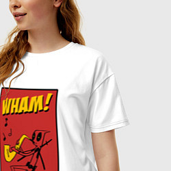 Футболка оверсайз женская Jazz Deadppol, цвет: белый — фото 2