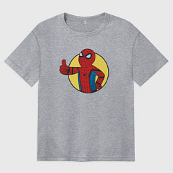 Футболка оверсайз женская Cool Spider-man, цвет: меланж