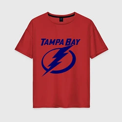 Футболка оверсайз женская HC Tampa Bay, цвет: красный