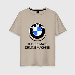 Женская футболка оверсайз BMW Driving Machine