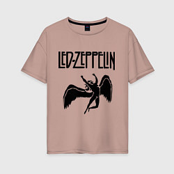 Женская футболка оверсайз Led Zeppelin