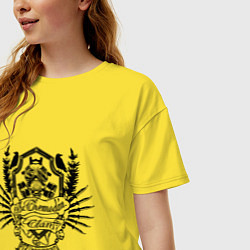 Футболка оверсайз женская The Chemodan: Underground, цвет: желтый — фото 2