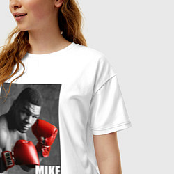 Футболка оверсайз женская Mike Tyson, цвет: белый — фото 2