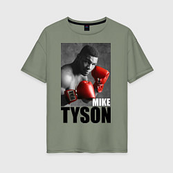 Женская футболка оверсайз Mike Tyson