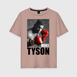 Женская футболка оверсайз Mike Tyson