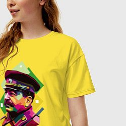Футболка оверсайз женская Stalin Art, цвет: желтый — фото 2