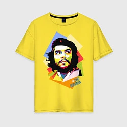 Футболка оверсайз женская Che Guevara Art, цвет: желтый
