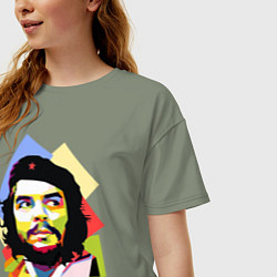 Футболка оверсайз женская Che Guevara Art, цвет: авокадо — фото 2
