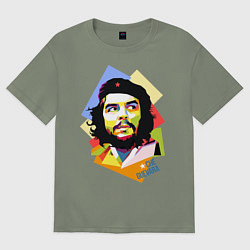 Футболка оверсайз женская Che Guevara Art, цвет: авокадо