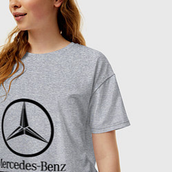 Футболка оверсайз женская AMG, цвет: меланж — фото 2