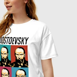 Футболка оверсайз женская Dostoevsky, цвет: белый — фото 2