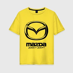 Женская футболка оверсайз Mazda Zoom-Zoom