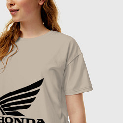 Футболка оверсайз женская Honda Motor, цвет: миндальный — фото 2