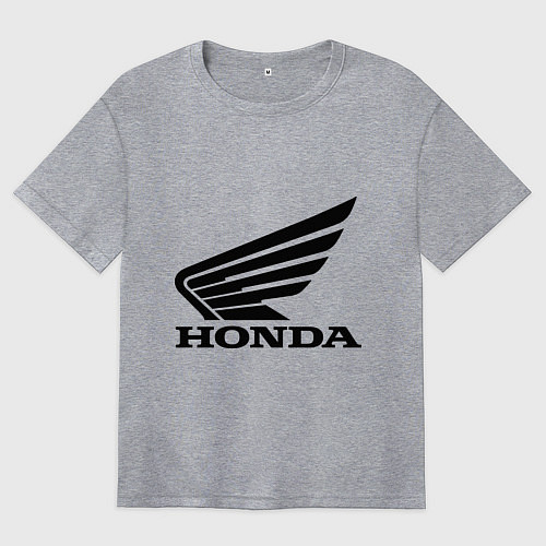 Женская футболка оверсайз Honda Motor / Меланж – фото 1