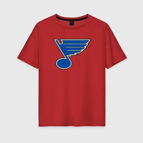 Женская футболка оверсайз St Louis Blues / Красный – фото 1