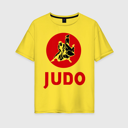 Женская футболка оверсайз Judo / Желтый – фото 1
