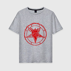 Женская футболка оверсайз Flanders Pentagram