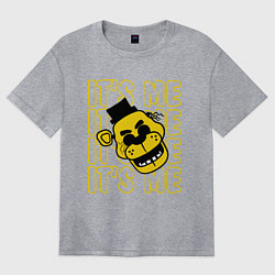 Футболка оверсайз женская It's me Freddy, цвет: меланж