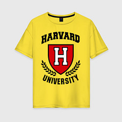 Женская футболка оверсайз Harvard University