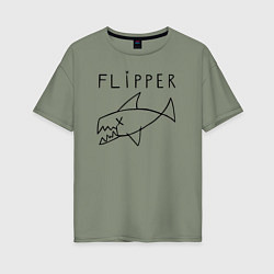 Футболка оверсайз женская Flipper, цвет: авокадо