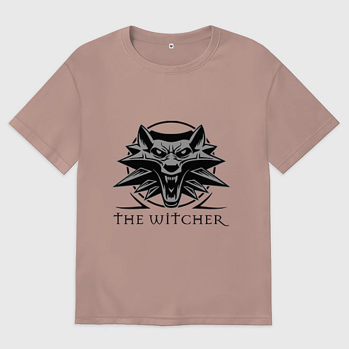 Женская футболка оверсайз The Witcher 3 / Пыльно-розовый – фото 1