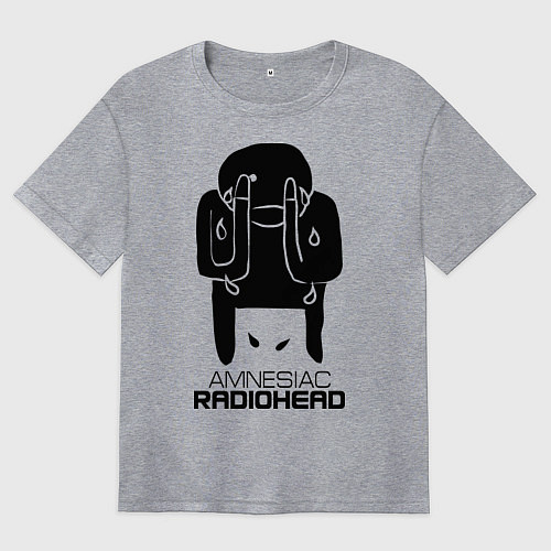 Женская футболка оверсайз Radiohead / Меланж – фото 1